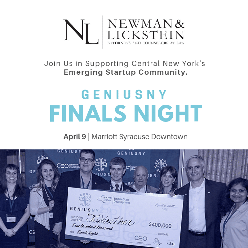Newman & Lickstein's Genius NY sponsorship
