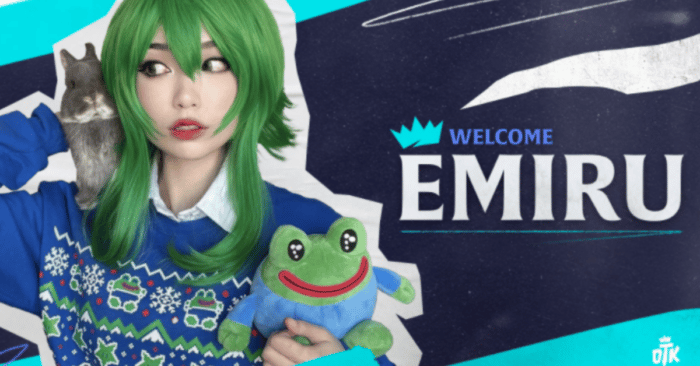 OTK Expands their Team: Emiru to Join as Content Creator