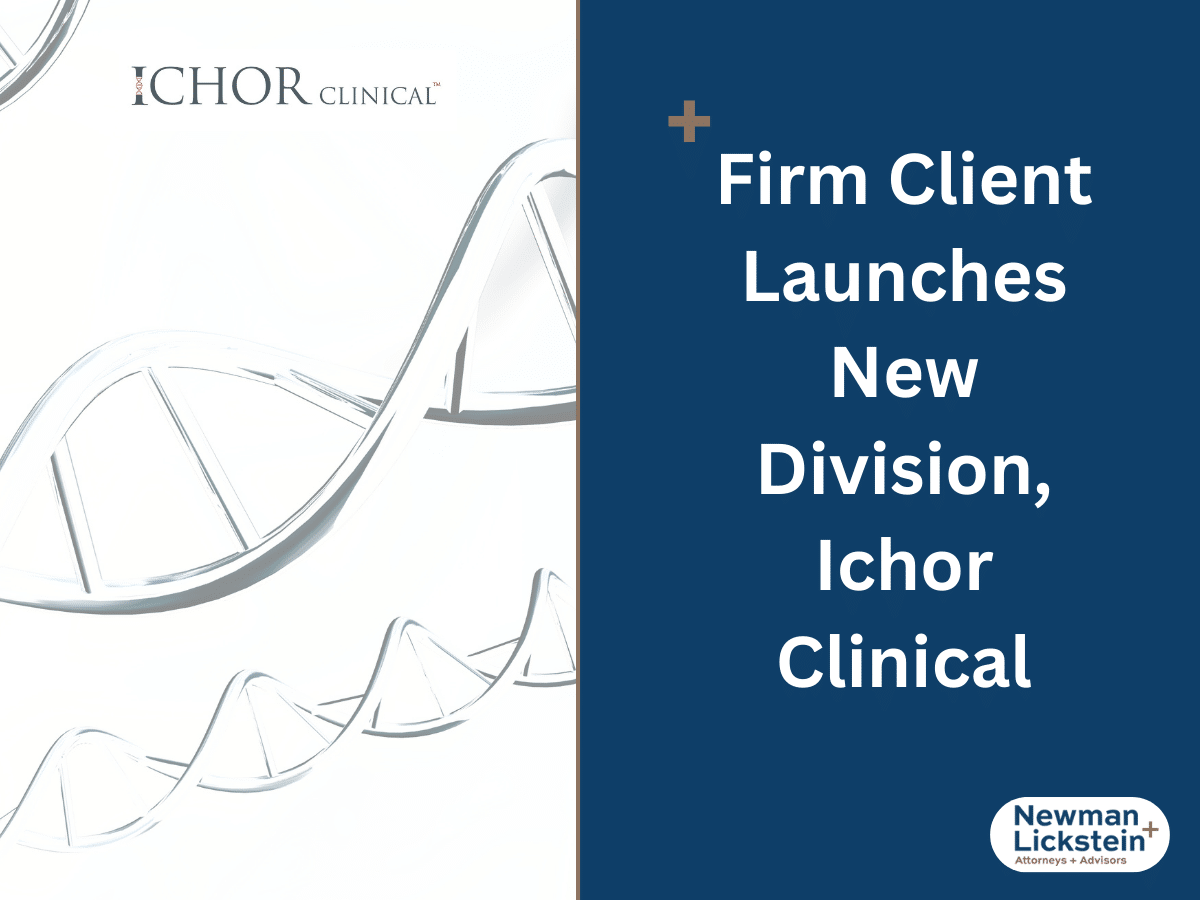 Firm Client Launches New Division, Ichor Clinical