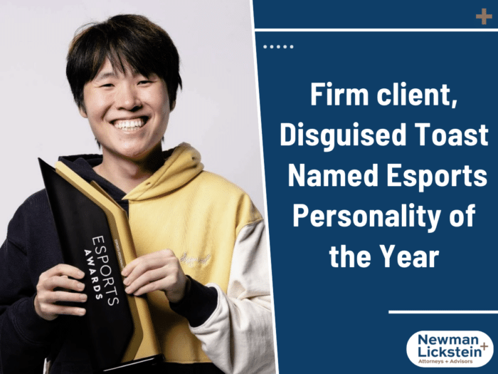 Firm client, Disguised Toast Named Esports Personality of the Year