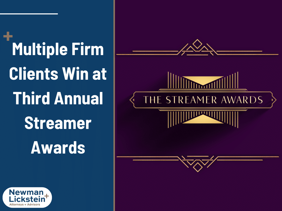 Multiple Firm Clients Win at Third Annual Streamer Awards