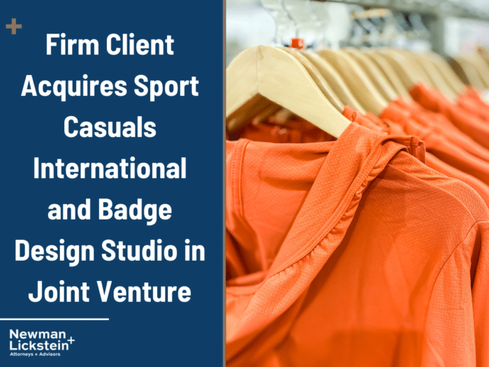 Firm Client Acquires Sport Casuals International and Badge Design Studio in Joint Venture