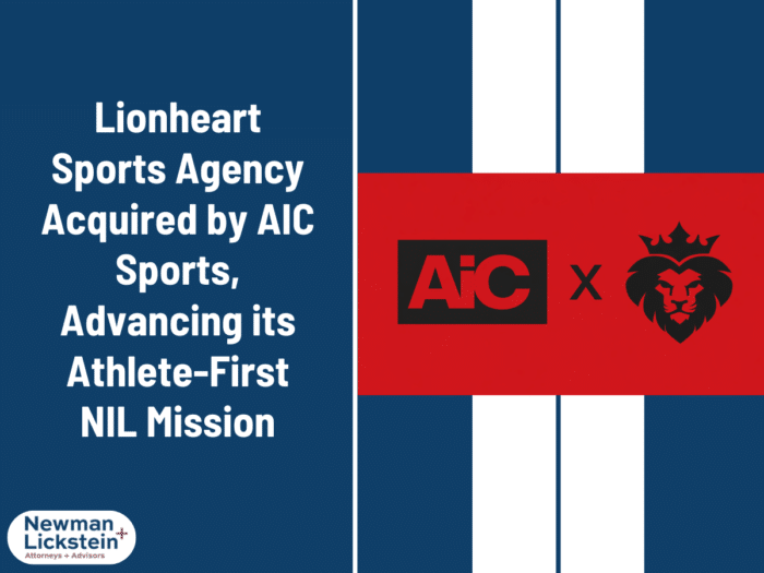 Lionheart Sports Agency Acquired by AIC Sports, Advancing its Athlete-First NIL Mission