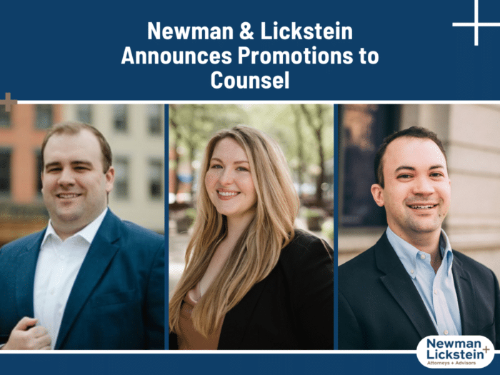 Newman & Lickstein Announces Promotions to Counsel