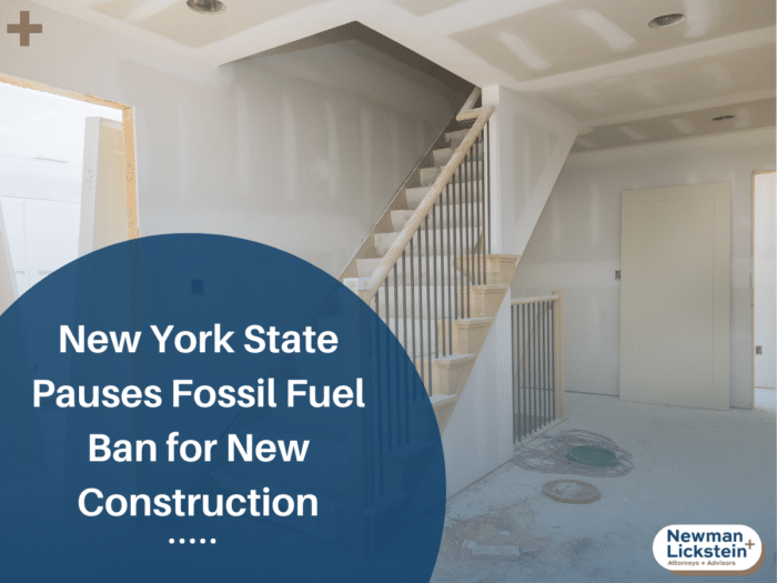 New York State Pauses Fossil Fuel Ban for New Construction